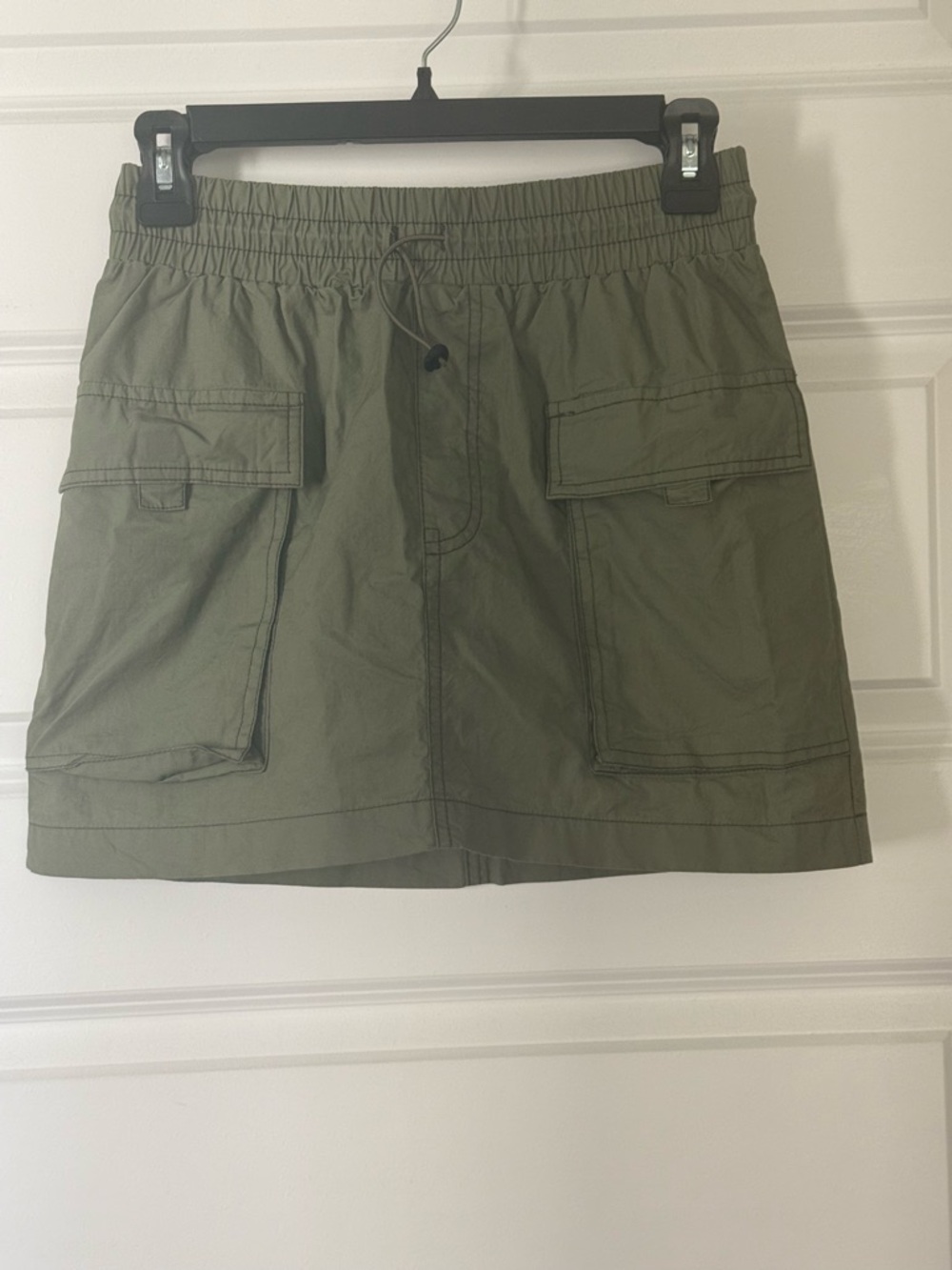 wild fable Olive Green Mini Skirt with Cargo Pockets
